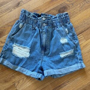 Denim Distressed Women Shorts, size medium